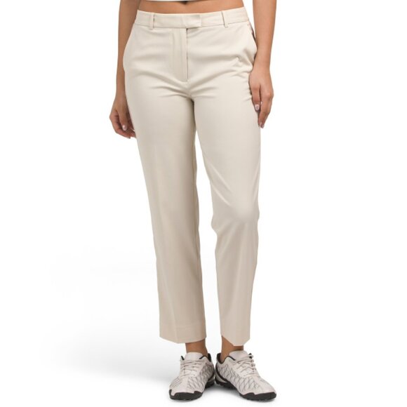 G/FORE stone Stretch Tech Twill Mid Rise Straight Leg Trousers - Picture 1 of 2